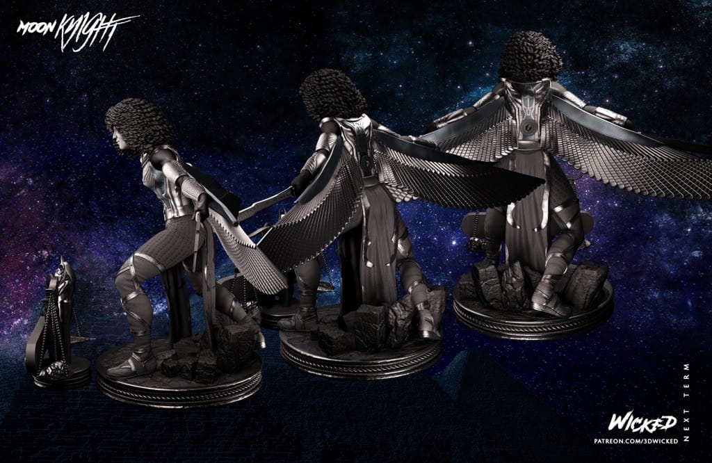 P站图纸印象馆 3DWicked 漫威 月光骑士 猩红圣甲虫 3DWicked 漫威 月光骑士 猩红圣甲虫