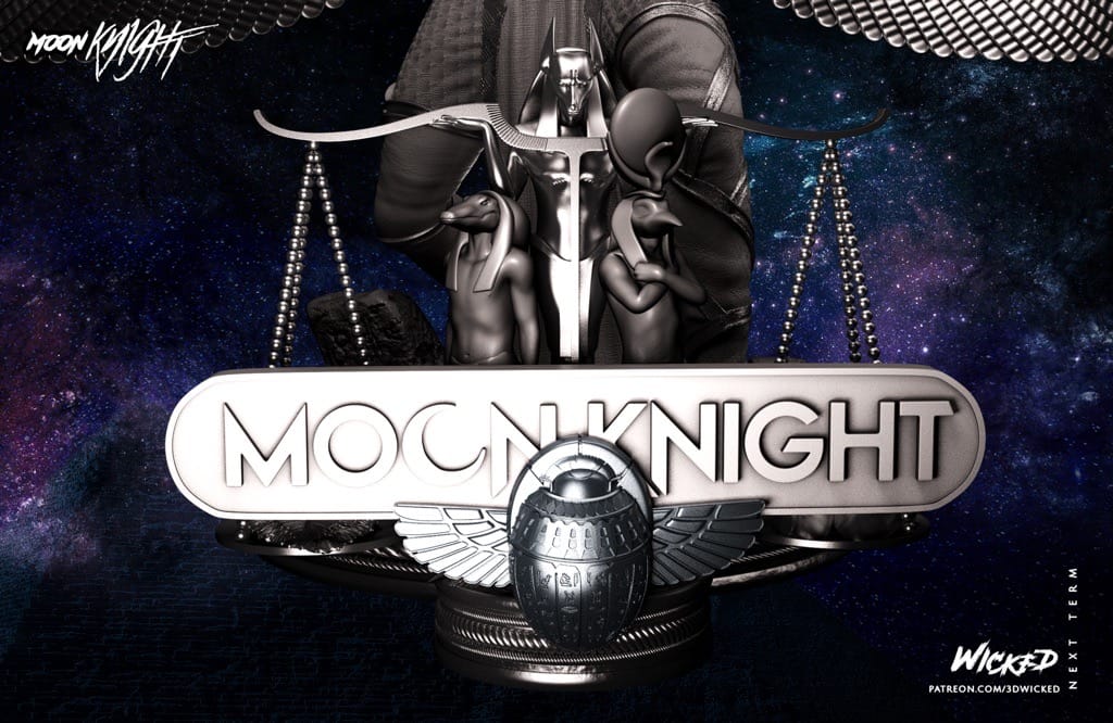 P站图纸印象馆 3DWicked 漫威 月光骑士 猩红圣甲虫 3DWicked 漫威 月光骑士 猩红圣甲虫