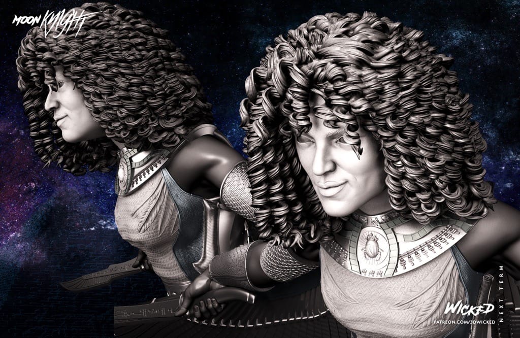 P站图纸印象馆 3DWicked 漫威 月光骑士 猩红圣甲虫 3DWicked 漫威 月光骑士 猩红圣甲虫