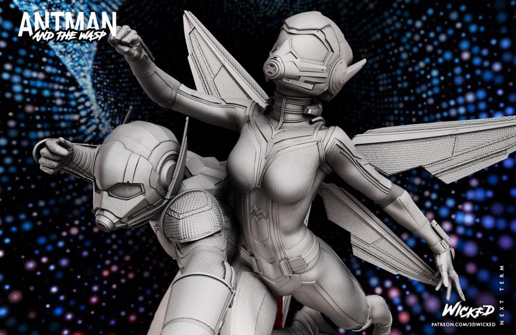 P站图纸印象馆 3DWicked 漫威 蚁人与黄蜂女 3DWicked 漫威 蚁人与黄蜂女