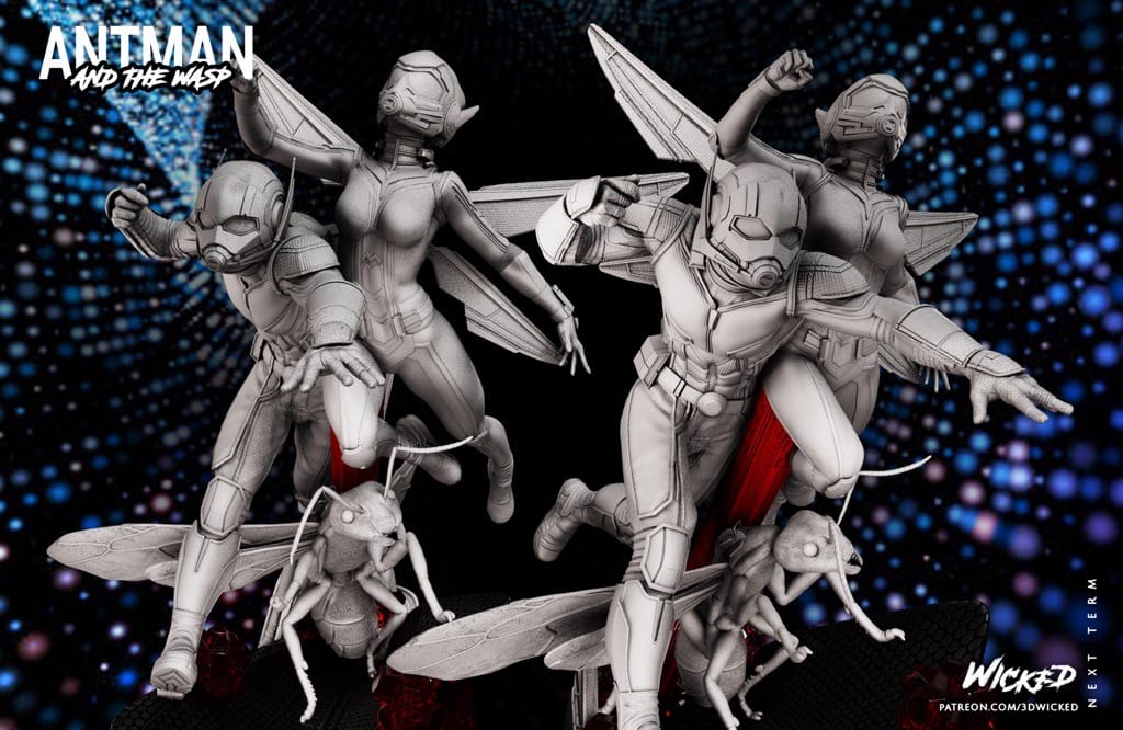 P站图纸印象馆 3DWicked 漫威 蚁人与黄蜂女 3DWicked 漫威 蚁人与黄蜂女