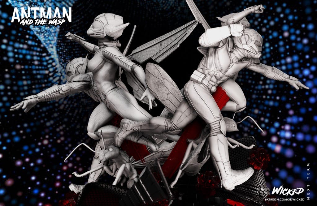 P站图纸印象馆 3DWicked 漫威 蚁人与黄蜂女 3DWicked 漫威 蚁人与黄蜂女