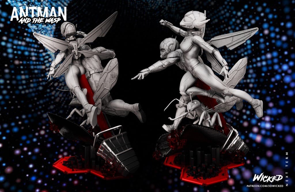 P站图纸印象馆 3DWicked 漫威 蚁人与黄蜂女 3DWicked 漫威 蚁人与黄蜂女