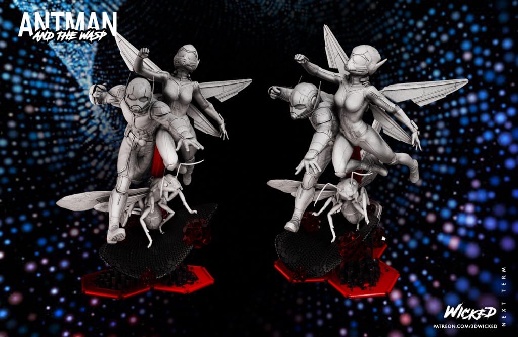 P站图纸印象馆 3DWicked 漫威 蚁人与黄蜂女 3DWicked 漫威 蚁人与黄蜂女