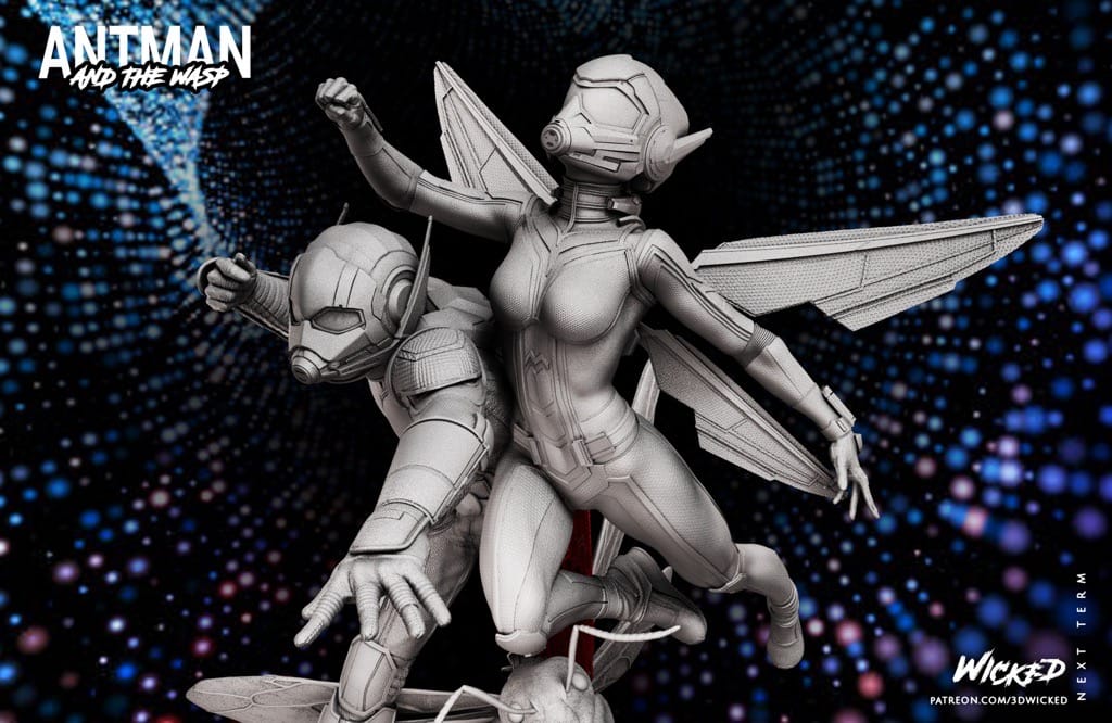 P站图纸印象馆 3DWicked 漫威 蚁人与黄蜂女 3DWicked 漫威 蚁人与黄蜂女