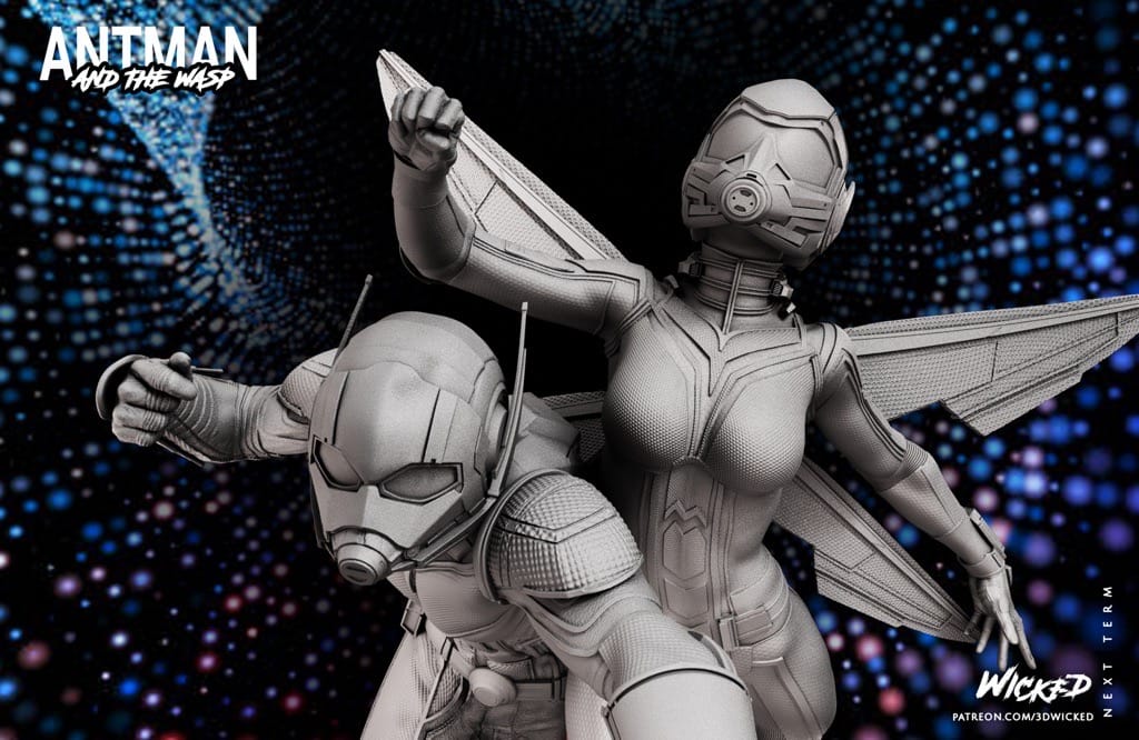 P站图纸印象馆 3DWicked 漫威 蚁人与黄蜂女 3DWicked 漫威 蚁人与黄蜂女