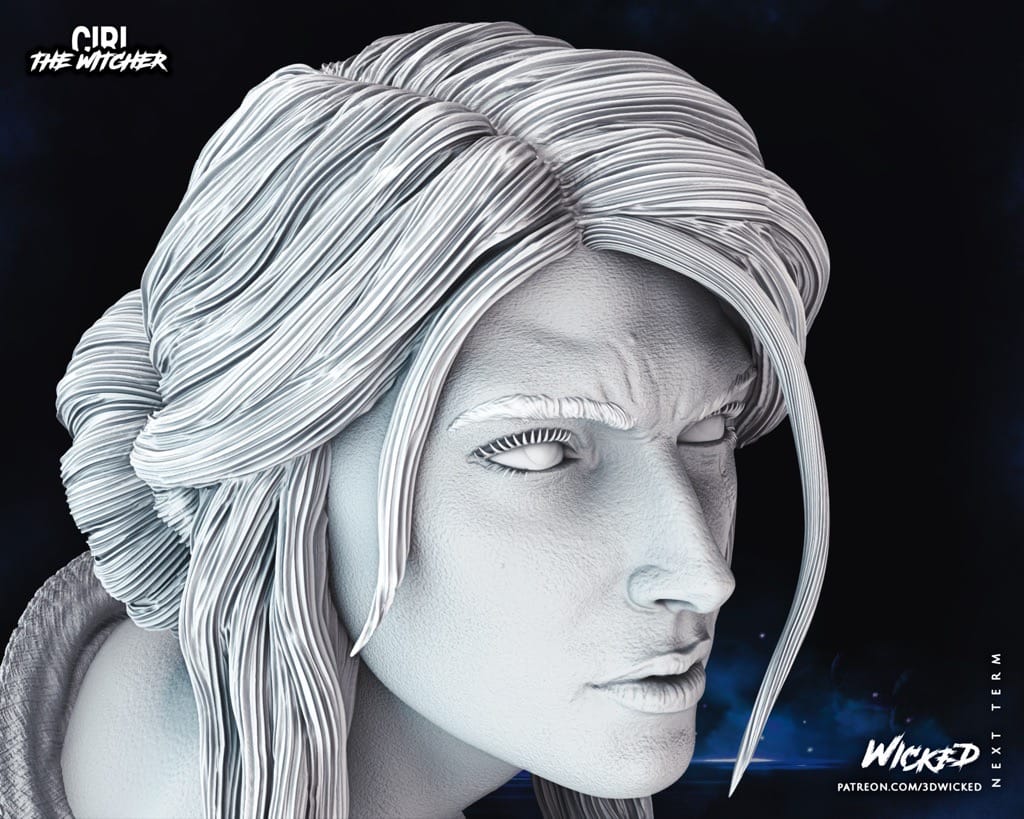 P站图纸印象馆 3DWicked 猎魔人 希里 3DWicked 猎魔人 希里