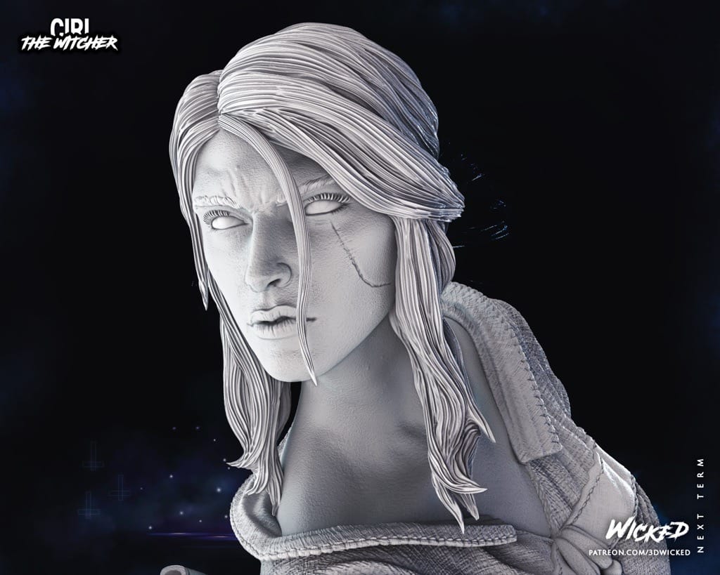 P站图纸印象馆 3DWicked 猎魔人 希里 3DWicked 猎魔人 希里