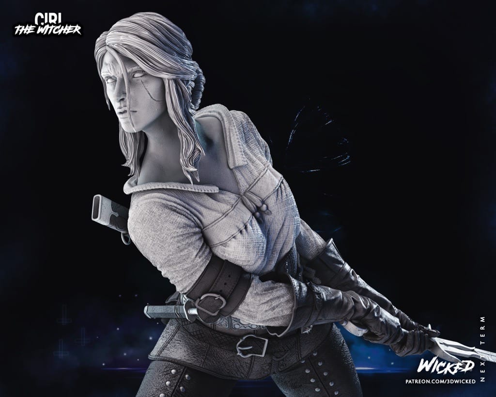 P站图纸印象馆 3DWicked 猎魔人 希里 3DWicked 猎魔人 希里