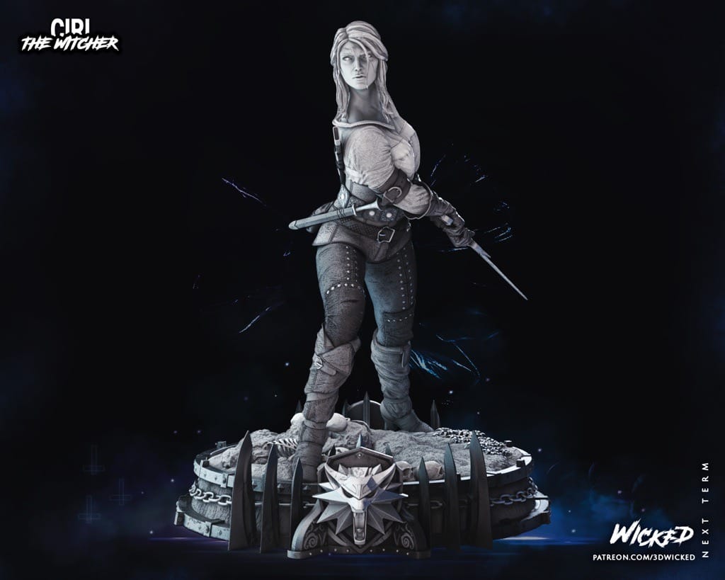 P站图纸印象馆 3DWicked 猎魔人 希里 3DWicked 猎魔人 希里