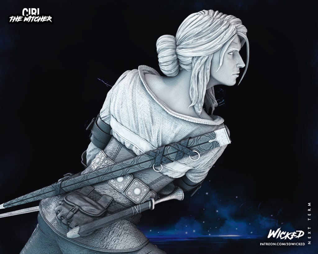 P站图纸印象馆 3DWicked 猎魔人 希里 3DWicked 猎魔人 希里