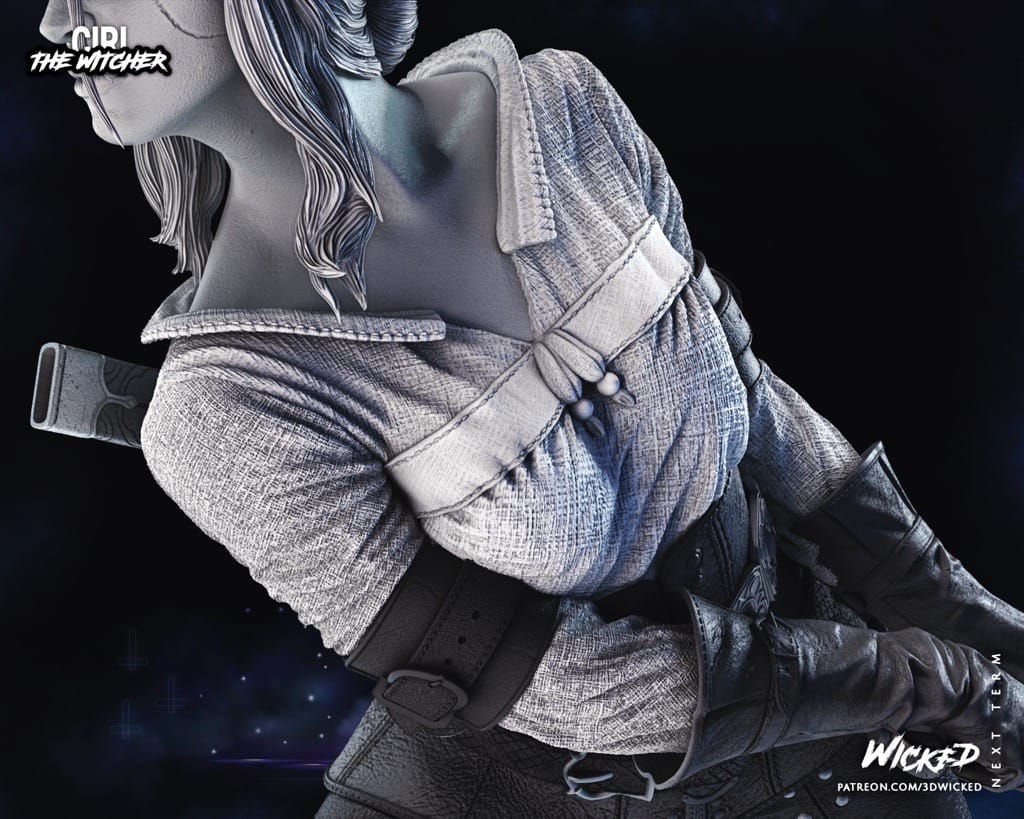 P站图纸印象馆 3DWicked 猎魔人 希里 3DWicked 猎魔人 希里