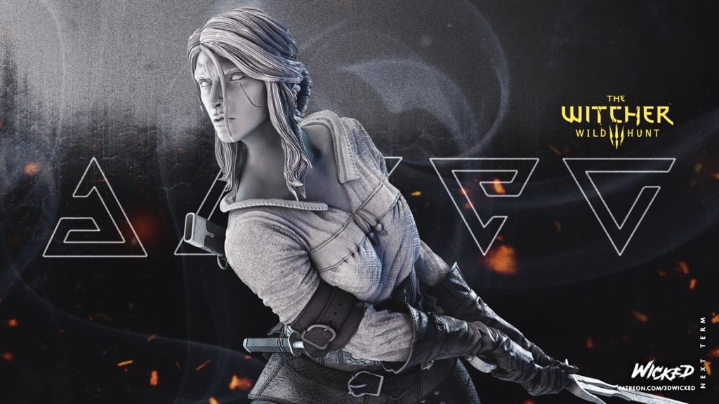 P站图纸印象馆 3DWicked 猎魔人 希里 3DWicked 猎魔人 希里