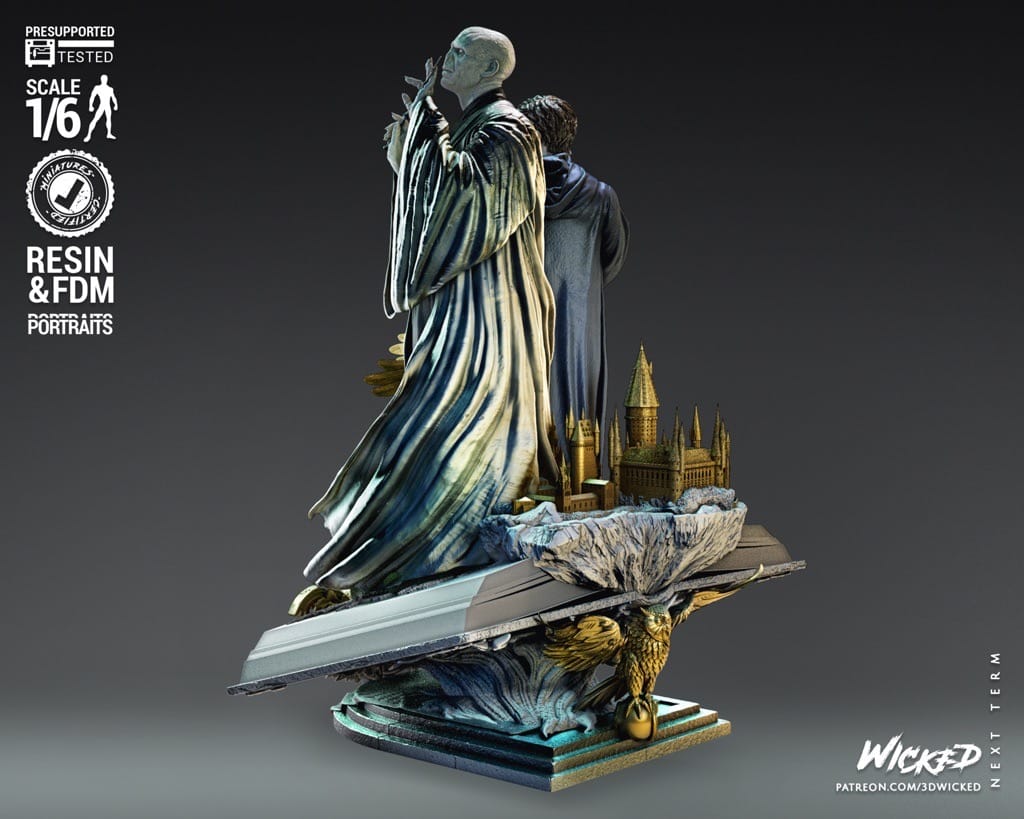 P站图纸印象馆 3DWicked 哈利波特和伏地魔 3DWicked 哈利波特和伏地魔