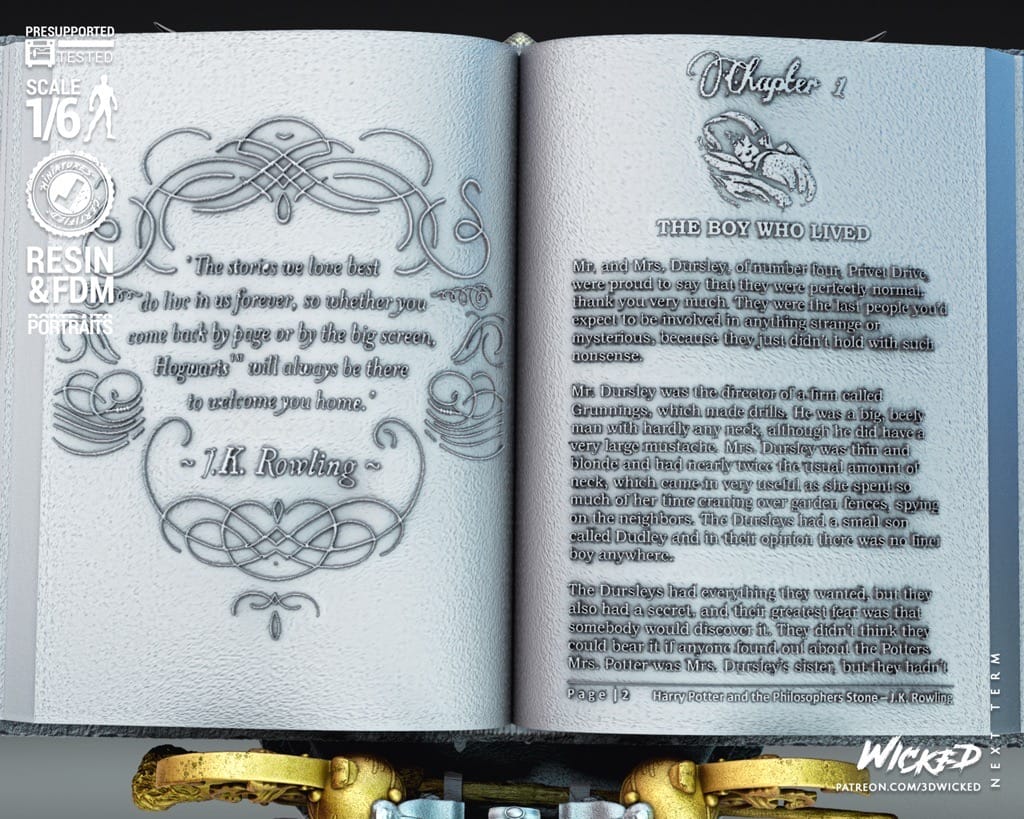 P站图纸印象馆 3DWicked 哈利波特和伏地魔 3DWicked 哈利波特和伏地魔