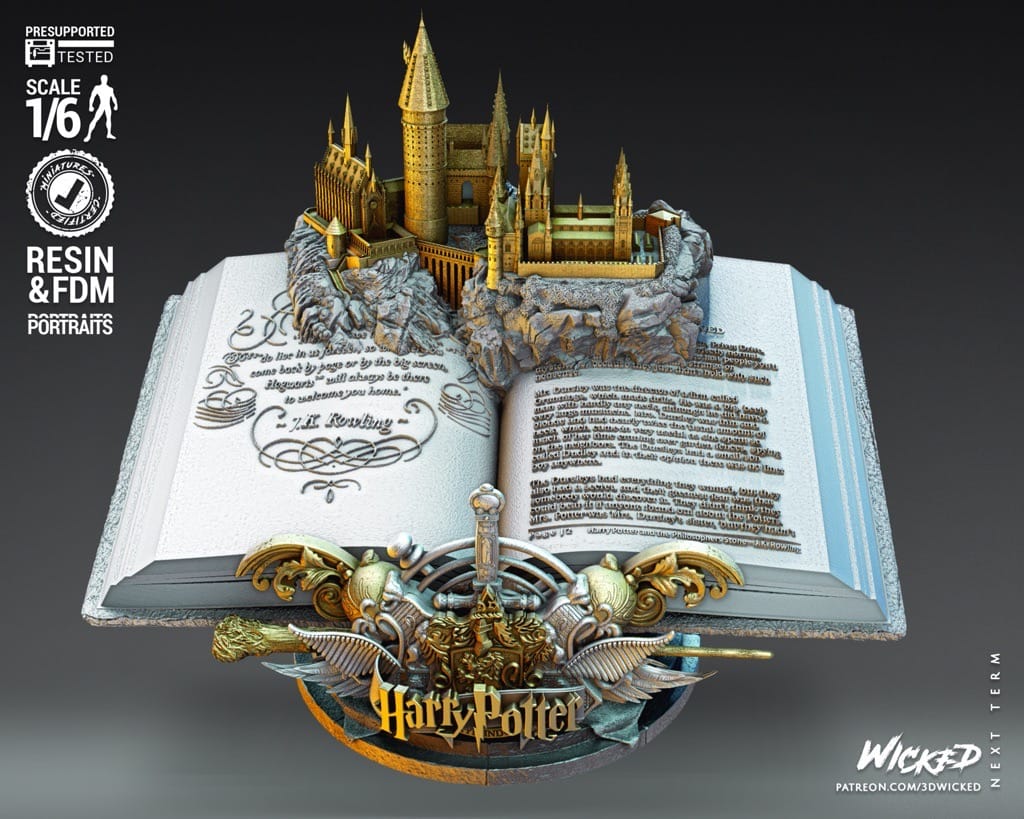 P站图纸印象馆 3DWicked 哈利波特和伏地魔 3DWicked 哈利波特和伏地魔