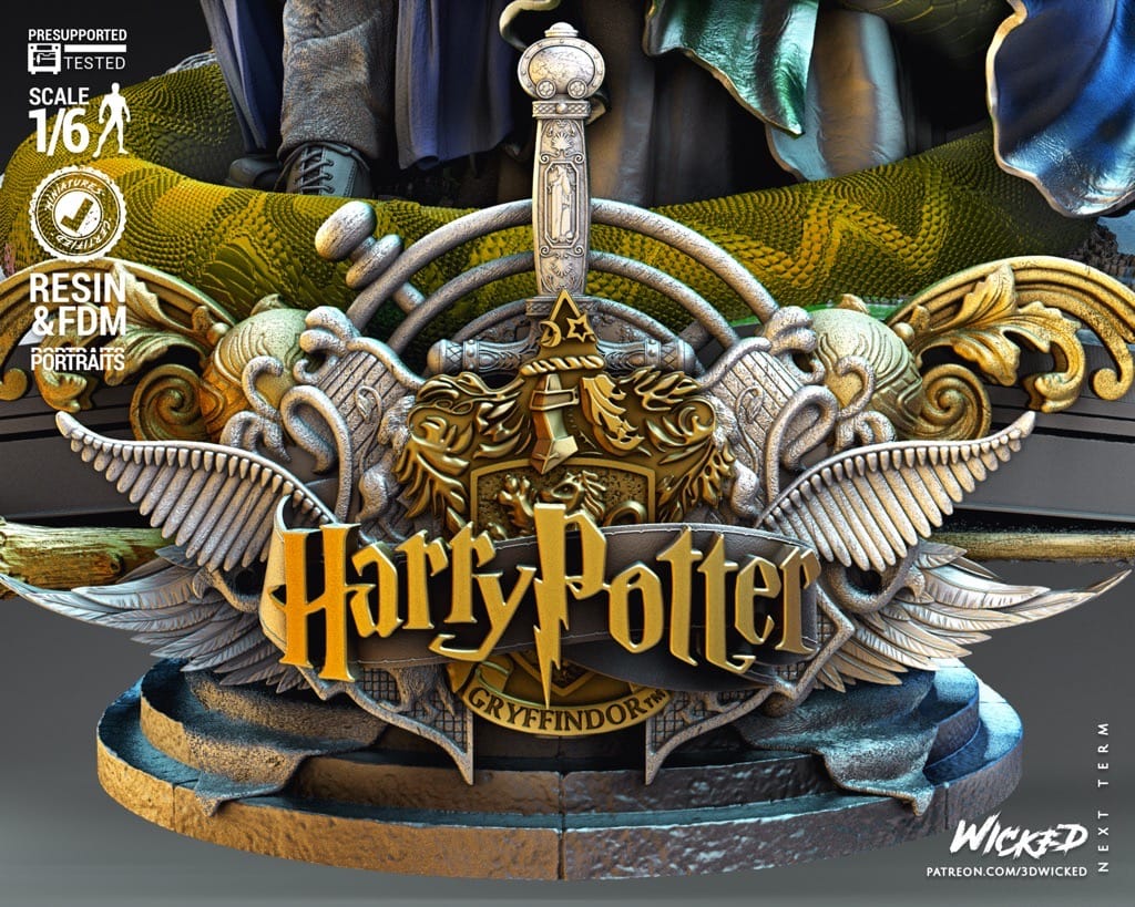 P站图纸印象馆 3DWicked 哈利波特和伏地魔 3DWicked 哈利波特和伏地魔