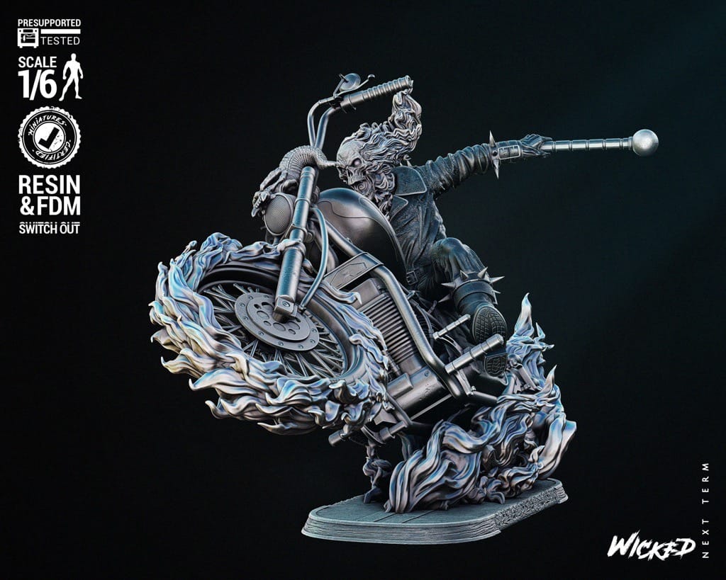 P站图纸印象馆 3DWicked 漫威 恶灵骑士 强尼·布雷泽 3DWicked 漫威 恶灵骑士 强尼·布雷泽