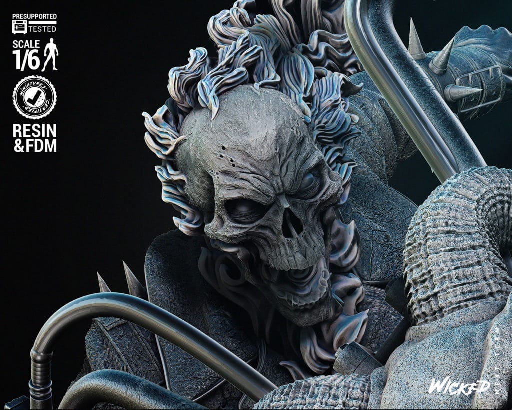 P站图纸印象馆 3DWicked 漫威 恶灵骑士 强尼·布雷泽 3DWicked 漫威 恶灵骑士 强尼·布雷泽