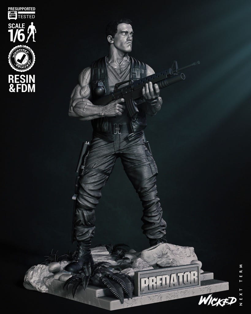 P站图纸印象馆 3DWicked 漫威 铁血战士 达奇 3DWicked 漫威 铁血战士 达奇