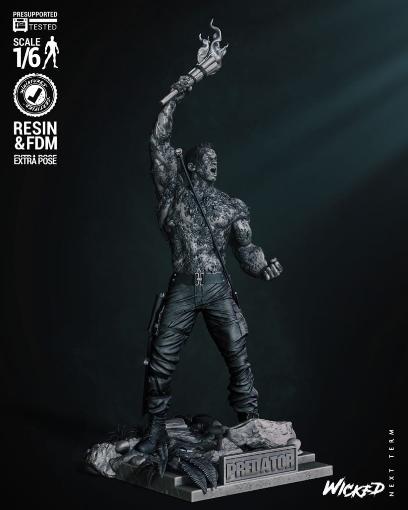 P站图纸印象馆 3DWicked 漫威 铁血战士 达奇 3DWicked 漫威 铁血战士 达奇