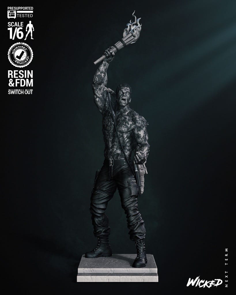 P站图纸印象馆 3DWicked 漫威 铁血战士 达奇 3DWicked 漫威 铁血战士 达奇