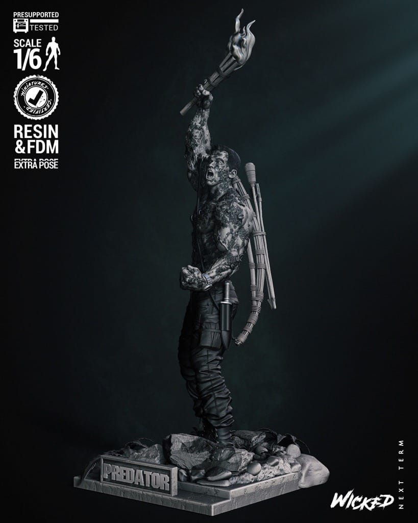 P站图纸印象馆 3DWicked 漫威 铁血战士 达奇 3DWicked 漫威 铁血战士 达奇