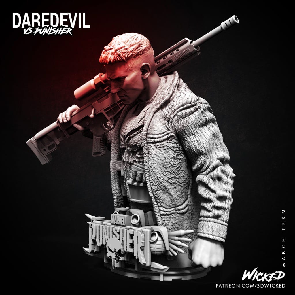 P站图纸印象馆 3DWicked 漫威 惩罚者 3DWicked 漫威 惩罚者
