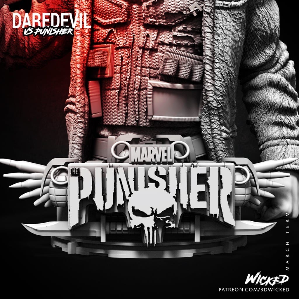 P站图纸印象馆 3DWicked 漫威 惩罚者 3DWicked 漫威 惩罚者