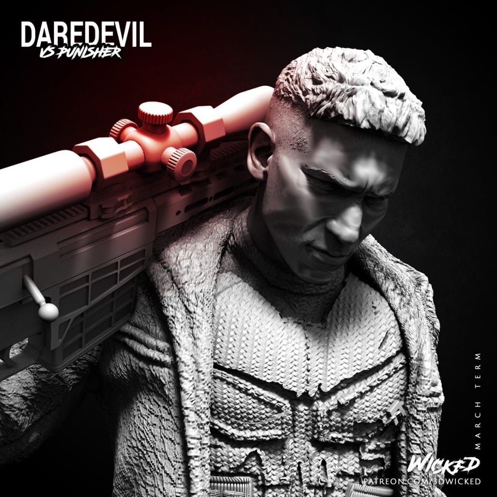 P站图纸印象馆 3DWicked 漫威 惩罚者 3DWicked 漫威 惩罚者