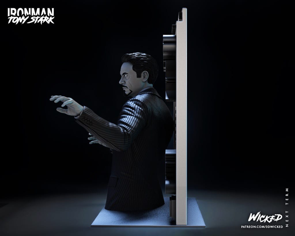 P站图纸印象馆 3DWicked 漫威 钢铁侠 托尼·斯塔克 3DWicked 漫威 钢铁侠 托尼·斯塔克