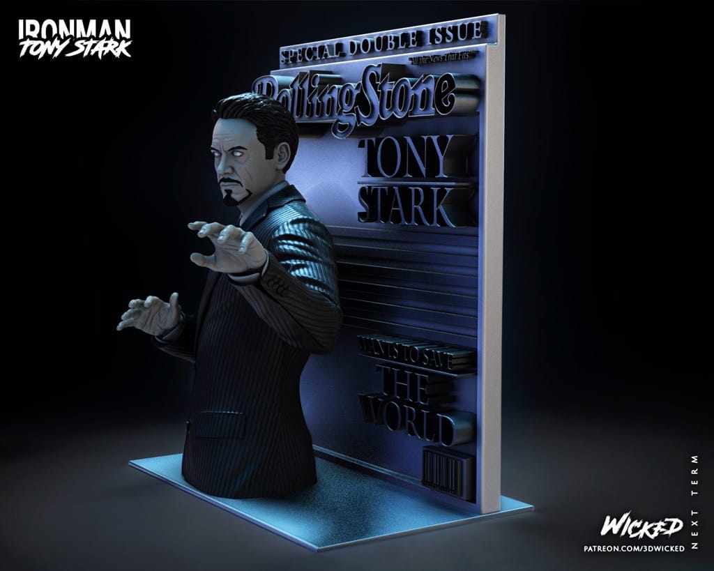 P站图纸印象馆 3DWicked 漫威 钢铁侠 托尼·斯塔克 3DWicked 漫威 钢铁侠 托尼·斯塔克
