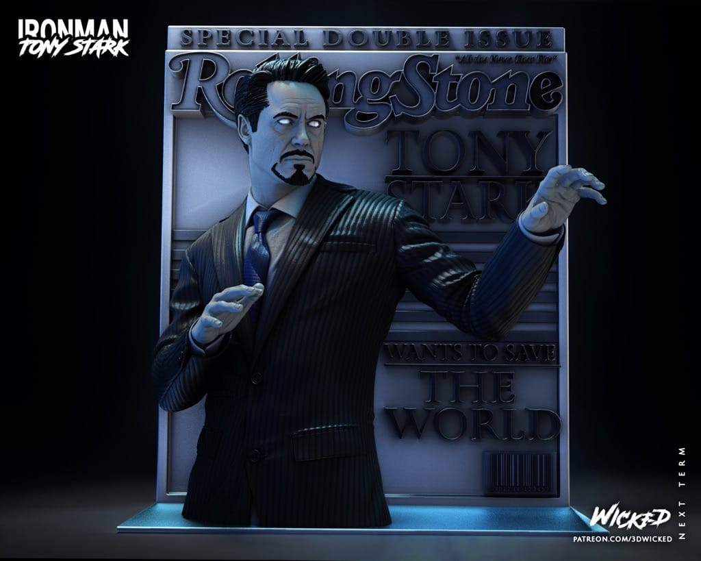 P站图纸印象馆 3DWicked 漫威 钢铁侠 托尼·斯塔克 3DWicked 漫威 钢铁侠 托尼·斯塔克