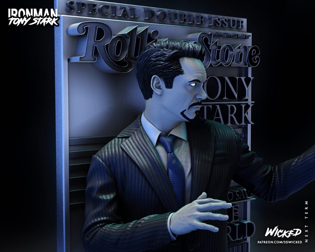 P站图纸印象馆 3DWicked 漫威 钢铁侠 托尼·斯塔克 3DWicked 漫威 钢铁侠 托尼·斯塔克