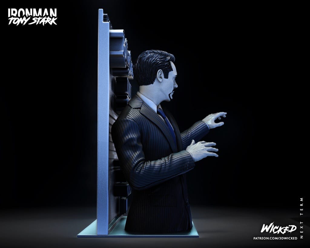 P站图纸印象馆 3DWicked 漫威 钢铁侠 托尼·斯塔克 3DWicked 漫威 钢铁侠 托尼·斯塔克