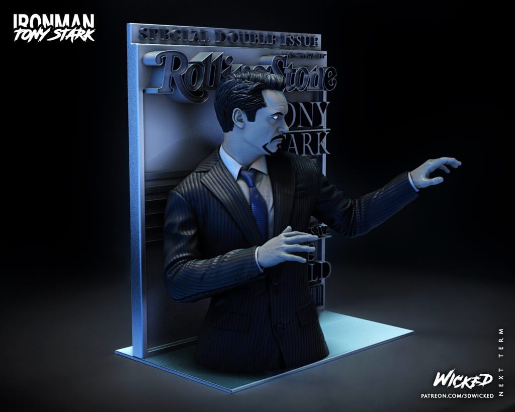 P站图纸印象馆 3DWicked 漫威 钢铁侠 托尼·斯塔克 3DWicked 漫威 钢铁侠 托尼·斯塔克