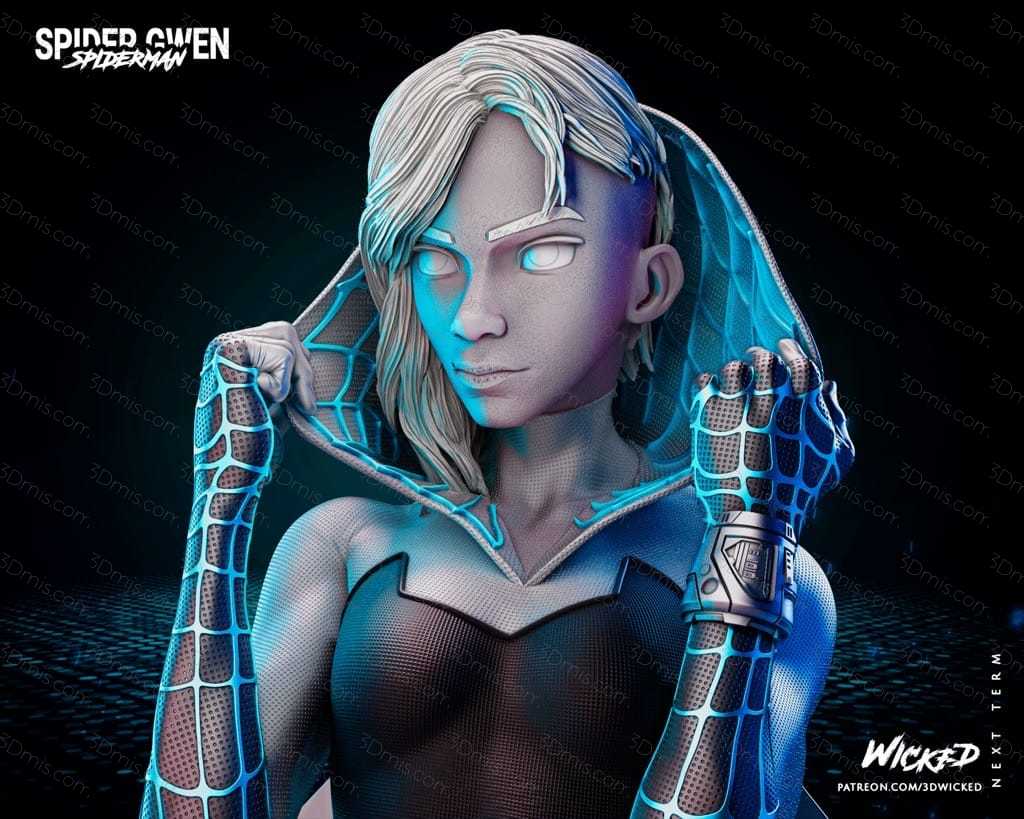 P站图纸印象馆 3DWicked 漫威 蜘蛛侠 蜘蛛格温 3DWicked 漫威 蜘蛛侠 蜘蛛格温