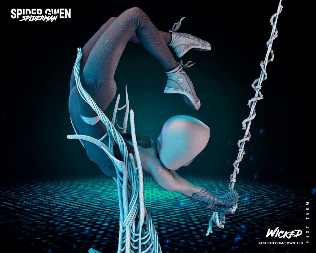 P站图纸印象馆 3DWicked 漫威 蜘蛛侠 蜘蛛格温 3DWicked 漫威 蜘蛛侠 蜘蛛格温
