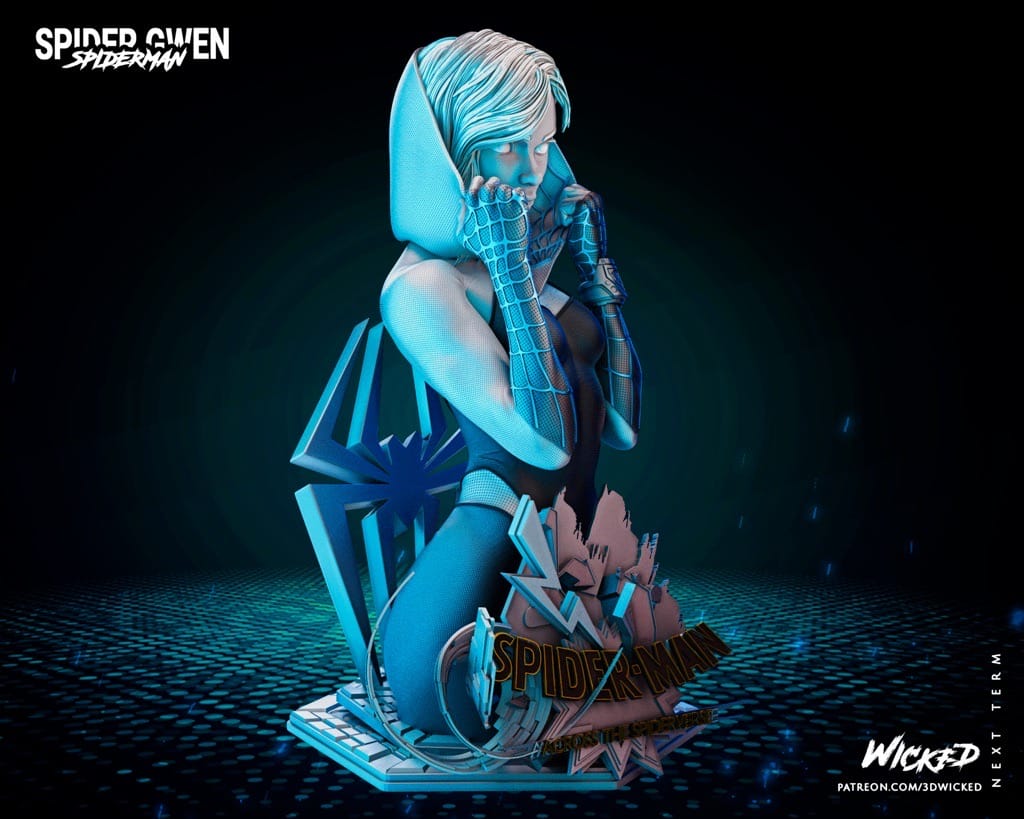 P站图纸印象馆 3DWicked 漫威 蜘蛛侠 蜘蛛格温 3DWicked 漫威 蜘蛛侠 蜘蛛格温
