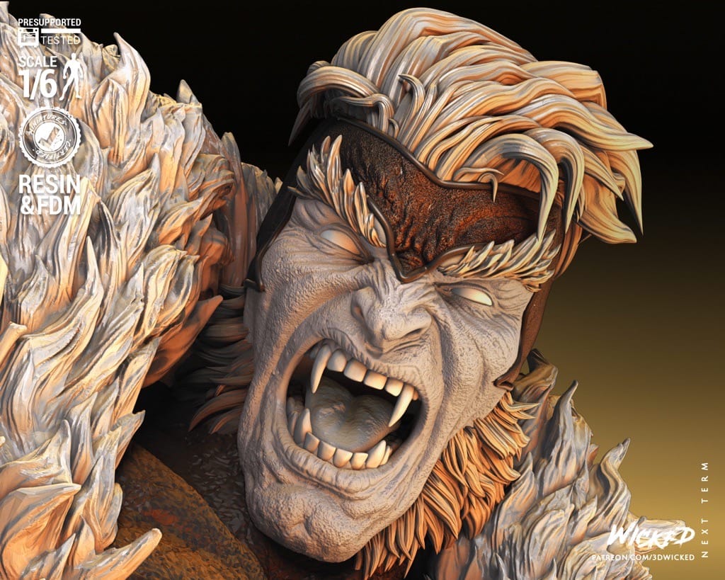 P站图纸印象馆 3DWicked 漫威 X战警 金刚狼对剑齿虎 3DWicked 漫威 X战警 金刚狼对剑齿虎