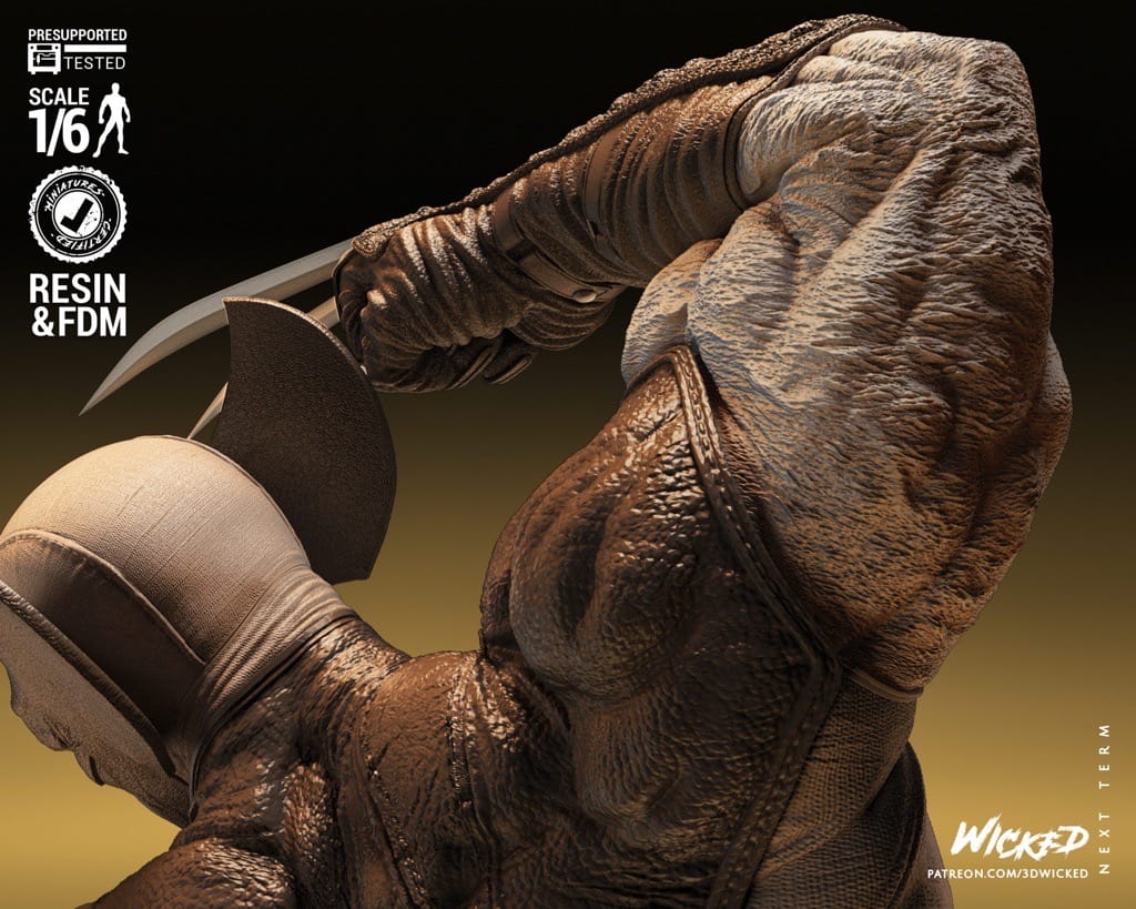 P站图纸印象馆 3DWicked 漫威 X战警 金刚狼对剑齿虎 3DWicked 漫威 X战警 金刚狼对剑齿虎