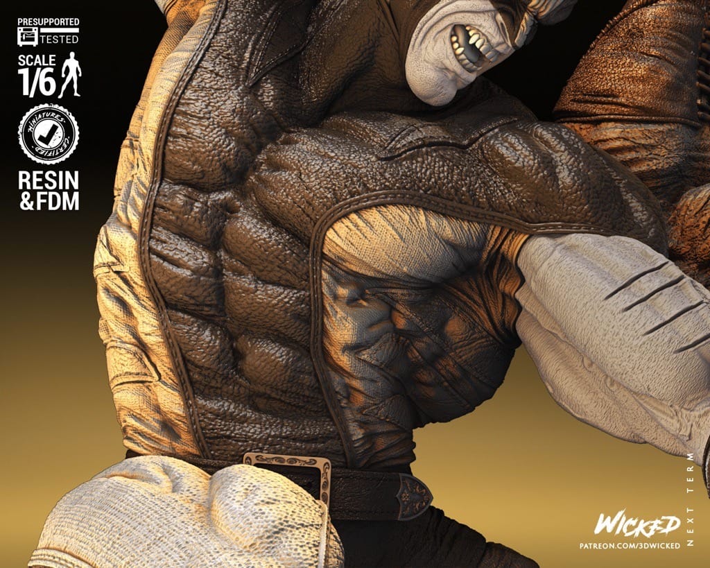 P站图纸印象馆 3DWicked 漫威 X战警 金刚狼对剑齿虎 3DWicked 漫威 X战警 金刚狼对剑齿虎