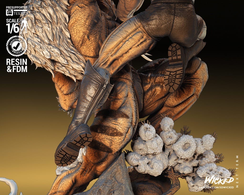 P站图纸印象馆 3DWicked 漫威 X战警 金刚狼对剑齿虎 3DWicked 漫威 X战警 金刚狼对剑齿虎