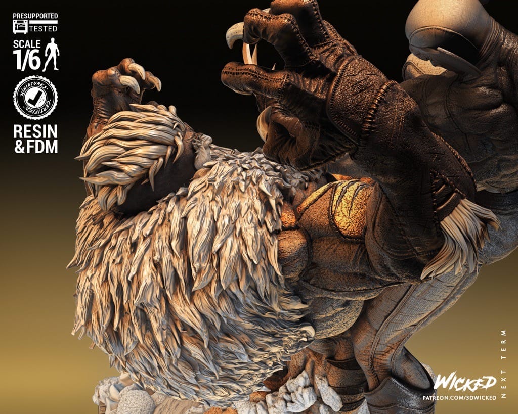 P站图纸印象馆 3DWicked 漫威 X战警 金刚狼对剑齿虎 3DWicked 漫威 X战警 金刚狼对剑齿虎