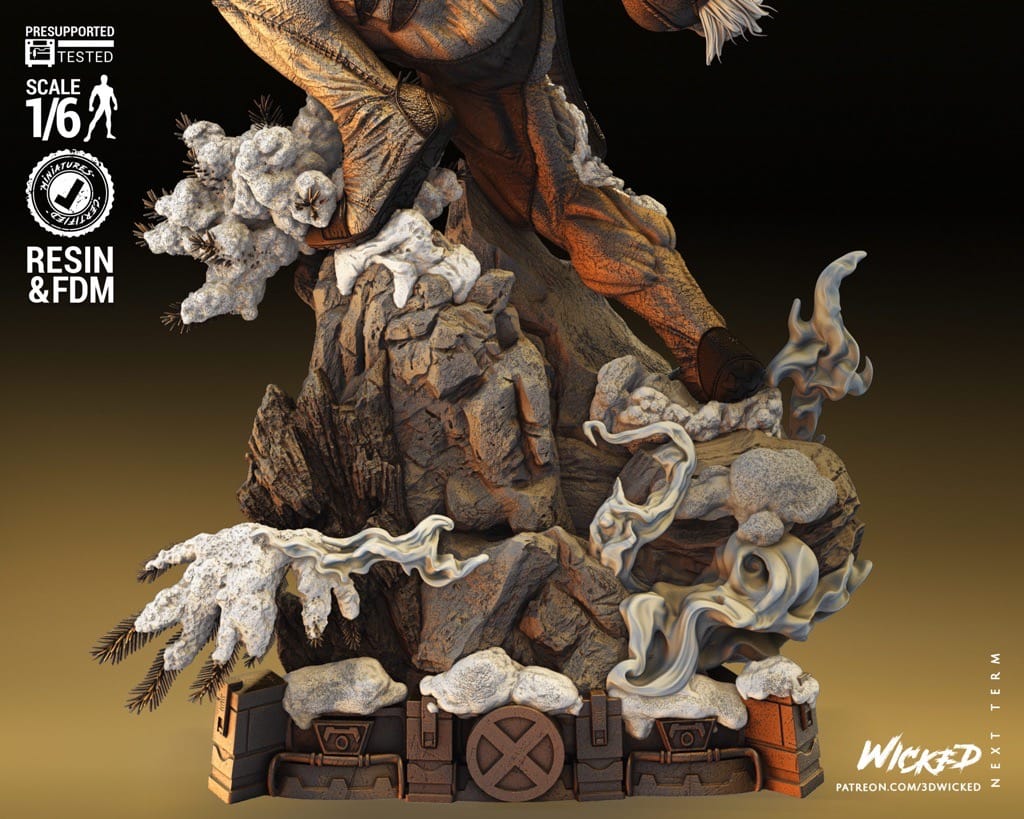 P站图纸印象馆 3DWicked 漫威 X战警 金刚狼对剑齿虎 3DWicked 漫威 X战警 金刚狼对剑齿虎