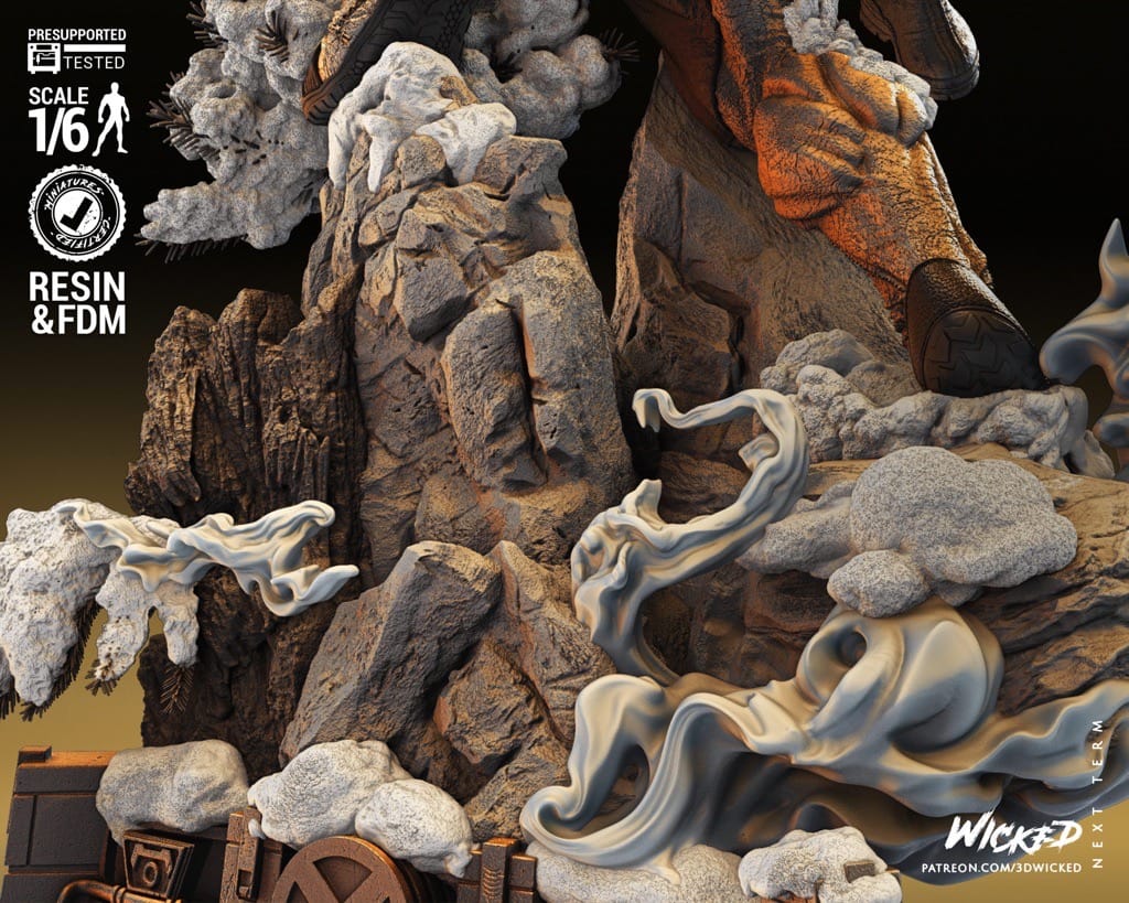 P站图纸印象馆 3DWicked 漫威 X战警 金刚狼对剑齿虎 3DWicked 漫威 X战警 金刚狼对剑齿虎