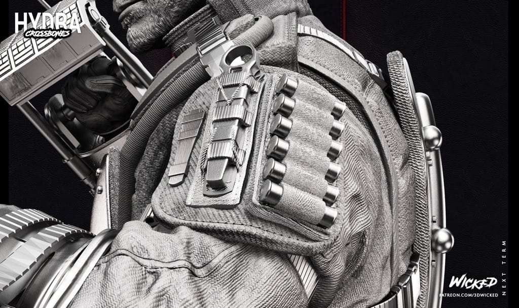 P站图纸印象馆 3DWicked 漫威 美国队长 交叉骨 3DWicked 漫威 美国队长 交叉骨