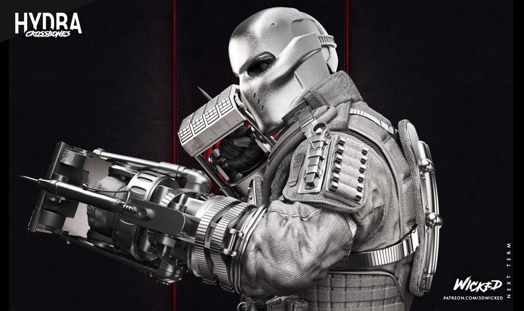 P站图纸印象馆 3DWicked 漫威 美国队长 交叉骨 3DWicked 漫威 美国队长 交叉骨