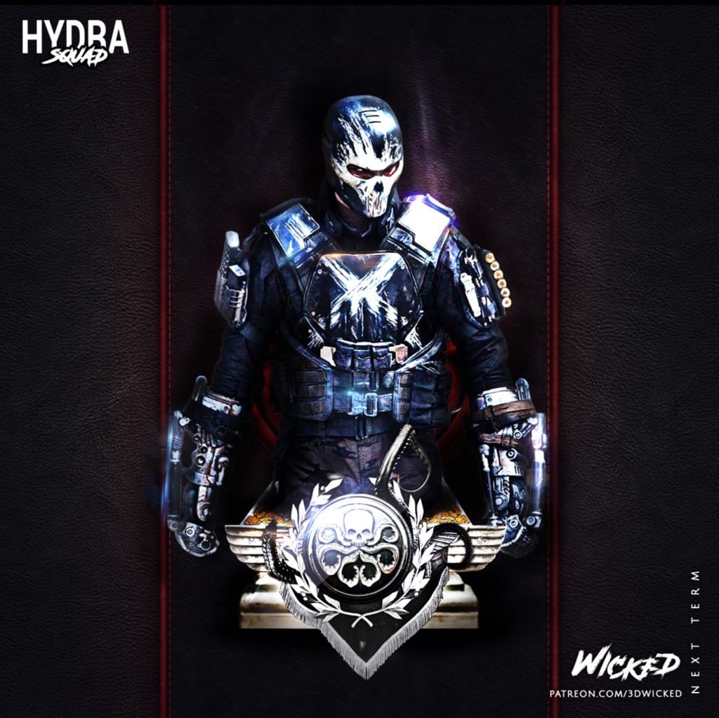 P站图纸印象馆 3DWicked 漫威 美国队长 交叉骨 3DWicked 漫威 美国队长 交叉骨
