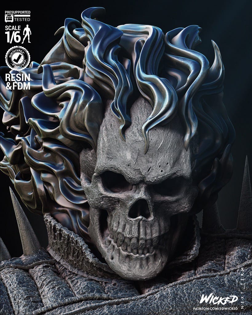 P站图纸印象馆 3DWicked 漫威 恶灵骑士 丹尼·凯屈 3DWicked 漫威 恶灵骑士 丹尼·凯屈